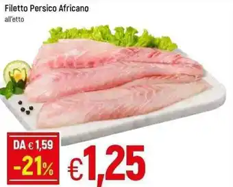 Famila Filetto Persico Africano all'etto offerta