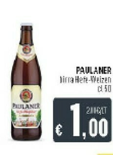 Deco Supermercati Paulaner Birra offerta