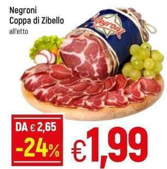 Famila Negroni Coppa di Zibello offerta