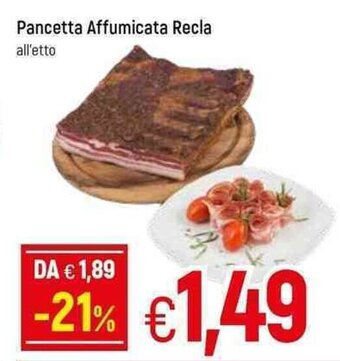 Famila Pancetta Affumicata Recla offerta