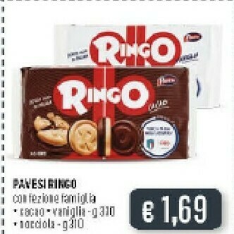 Deco Supermercati Pavesi Ringo Vaniglia 330 G(ml) offerta