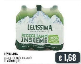 Deco Supermercati Levissima Acqua Minerale Naturale offerta