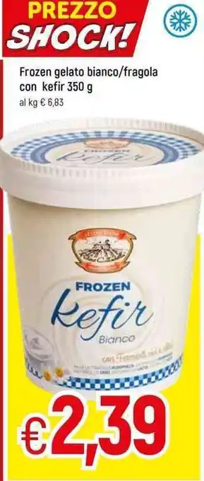 Famila Frozen gelato bianco/fragola con kefir 350g offerta