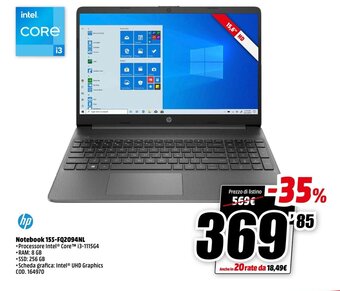 HP Notebook 15S-FQ2094NL
