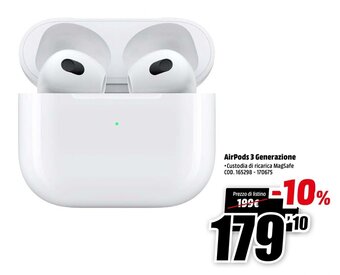 MediaWorld AirPods 3 Generazione offerta