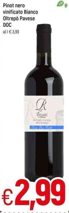 Famila Pinot nero vinificato Bianco Oltrepò Pavese DOC offerta