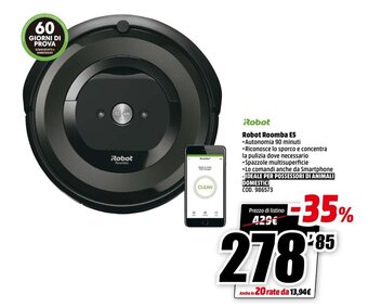 MediaWorld Robot Roomba E5 offerta