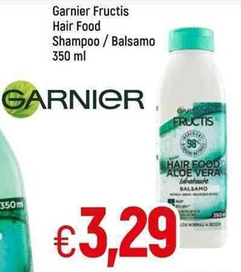 Famila Garnier Fructis Hair Food Shampoo/ Balsamo 350 ml offerta