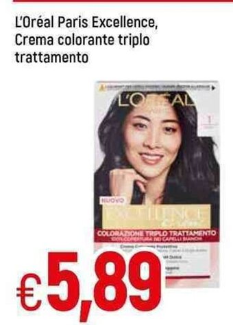 Famila L'Oréal Paris Excellence, Crema colorante triplo trattamento offerta