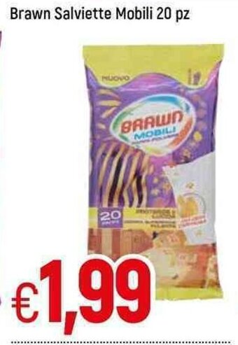 Famila Brawn Salviette Mobili 20 pz offerta