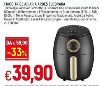 Famila Friggitrice Ad Aria Ardes Eldorada offerta