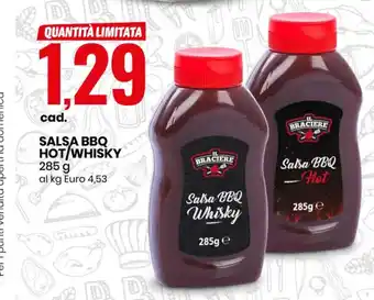 Eurospin Salsa BBQ Hot/Whisky 285g offerta