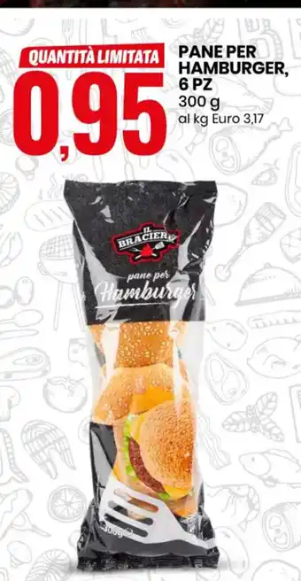 Eurospin Pane Per Hamburger, 6 Pz 300g offerta