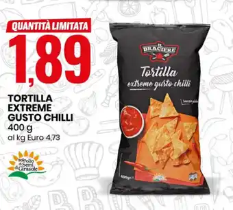 Eurospin Tortilla Extreme Gusto Chilli 400g offerta