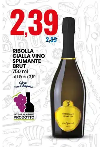 Eurospin Ribolla Gialla Vino Spumante Brut 750ml offerta