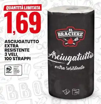 Eurospin Asciugatutto Extra Resistence 3 Veli 100 Strappi offerta