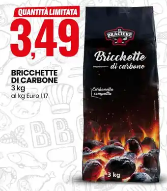Eurospin Bricchette Di Carbone 3 kg offerta