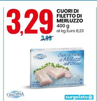 Eurospin Cuori Di Filetto Di Merluzzo 400g offerta