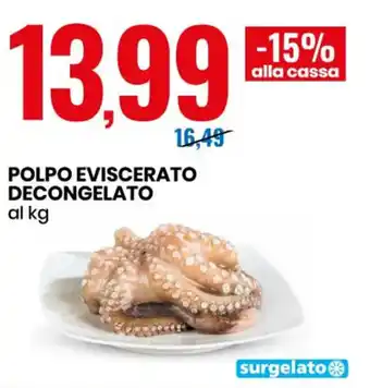Eurospin Polpo Evescerato Decongelato offerta