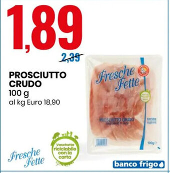 Eurospin Prosciutto Crudo 100 g offerta
