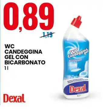 Eurospin WC Candeggina Gel Con Bicarbonato 1l offerta