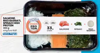 Eurospin Salmone, Riso Basmati, Spinach High Protein 300 g offerta