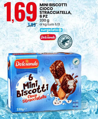 Eurospin Mini Biscotti Cioco Stracciatella 6 pz 330 g offerta