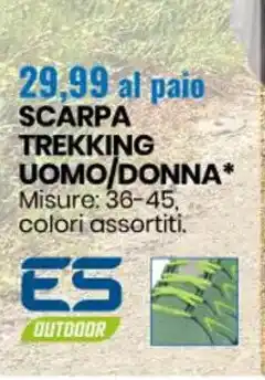 ES Outdoor Scarpa Trekking Uomo/Donna 36-45