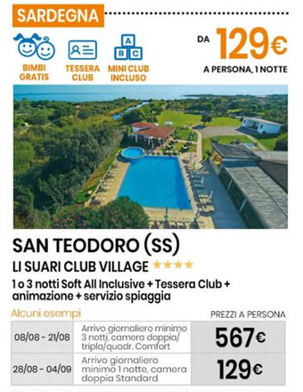 Eurospin San Teodoro SS Li Suari Club Village offerta