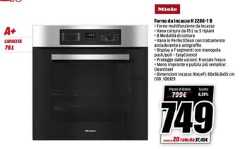 MediaWorld Miele Forno da incasso H 2266-1 B offerta