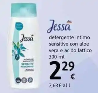 dm drogerie markt Jessa detergente intimo sensitive con aloe vera e acido lattico 300 ml offerta