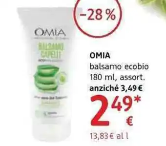 dm drogerie markt Omia balsamo ecobio 180 ml offerta