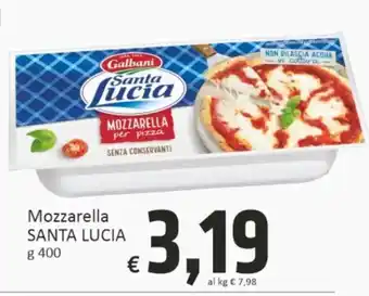 Paghi Poco Santa Lucia Mozzarella g 400 offerta