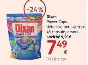 Dixan Power Caps detersivo per lavatrice 45 capsule
