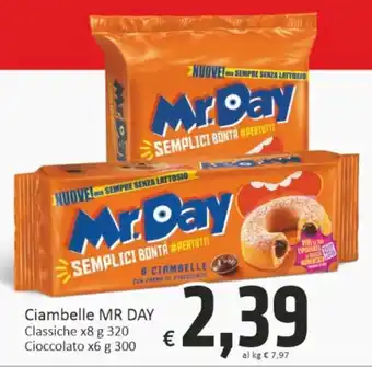 Paghi Poco Mr Day Ciambelle Classiche x8 g 320 Cioccolato x6 g 300 offerta