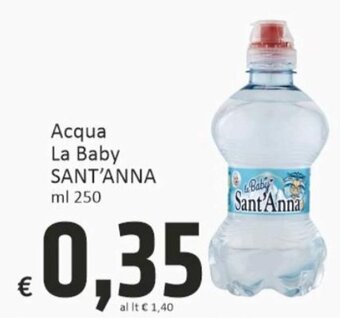 Paghi Poco Sant'Anna Acqua La Baby ml 250 offerta