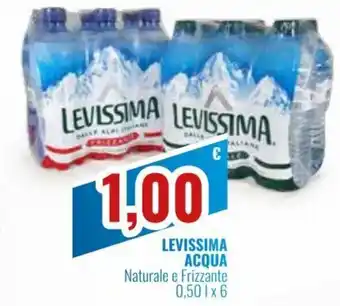 Levissima Acqua Naturale e Frizzante 0,50 l x 6