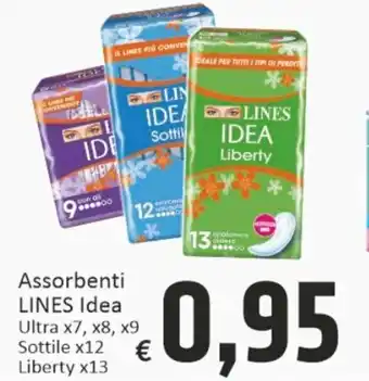 Paghi Poco Lines Idea Assorbenti Ultra x 7, x8, x9 Sottile x 12 Liberty x 13 offerta