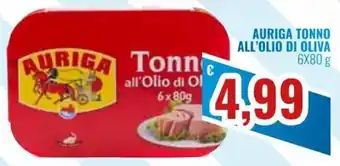 Auriga Tonno all'olio di oliva 6x80 g