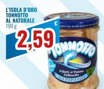 L'Isola D'Oro Tonnotto al Naturale 190 g