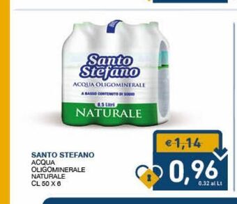 SeBón Supermercati Santo stefano acqua oligominerale naturale cl 50 x 6 offerta