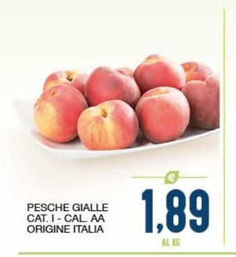 Pesche gialle cat i cal aa origine italia