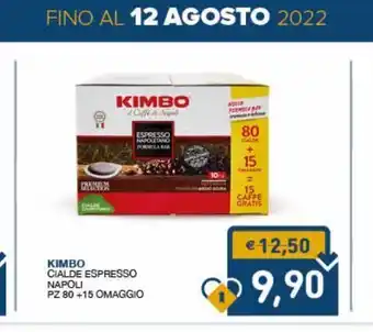 SeBón Supermercati Kimbo cialde espresso napoli pz 80 + 15 omaggio offerta