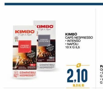 Kimbo caps nespresso intenso napoli 10 x g 5.5