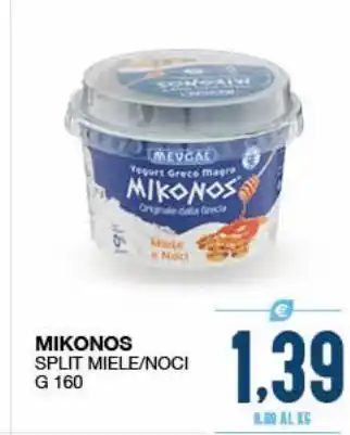 SeBón Supermercati Mikonos split miele / noci g 160 offerta