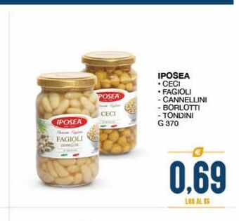 Iposea ceci * fagioli * cannellini * borlotti tondini g 370