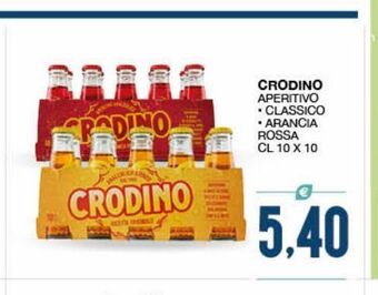 SeBón Supermercati Crodino aperitivo classico arancia rossa cl 10 x 10 offerta