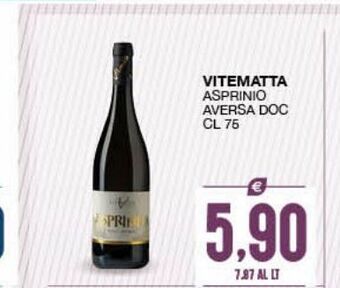SeBón Supermercati Vitematta asprinio aversa doc cl 75 offerta