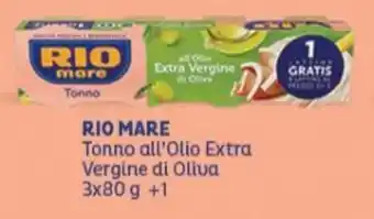 Iper Tosano Rio Mare Tonno all'Olio Extra Vergine di Oliva 3x80 g +1 offerta