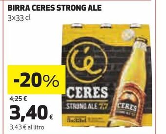 Coop Birra ceres strong ale offerta